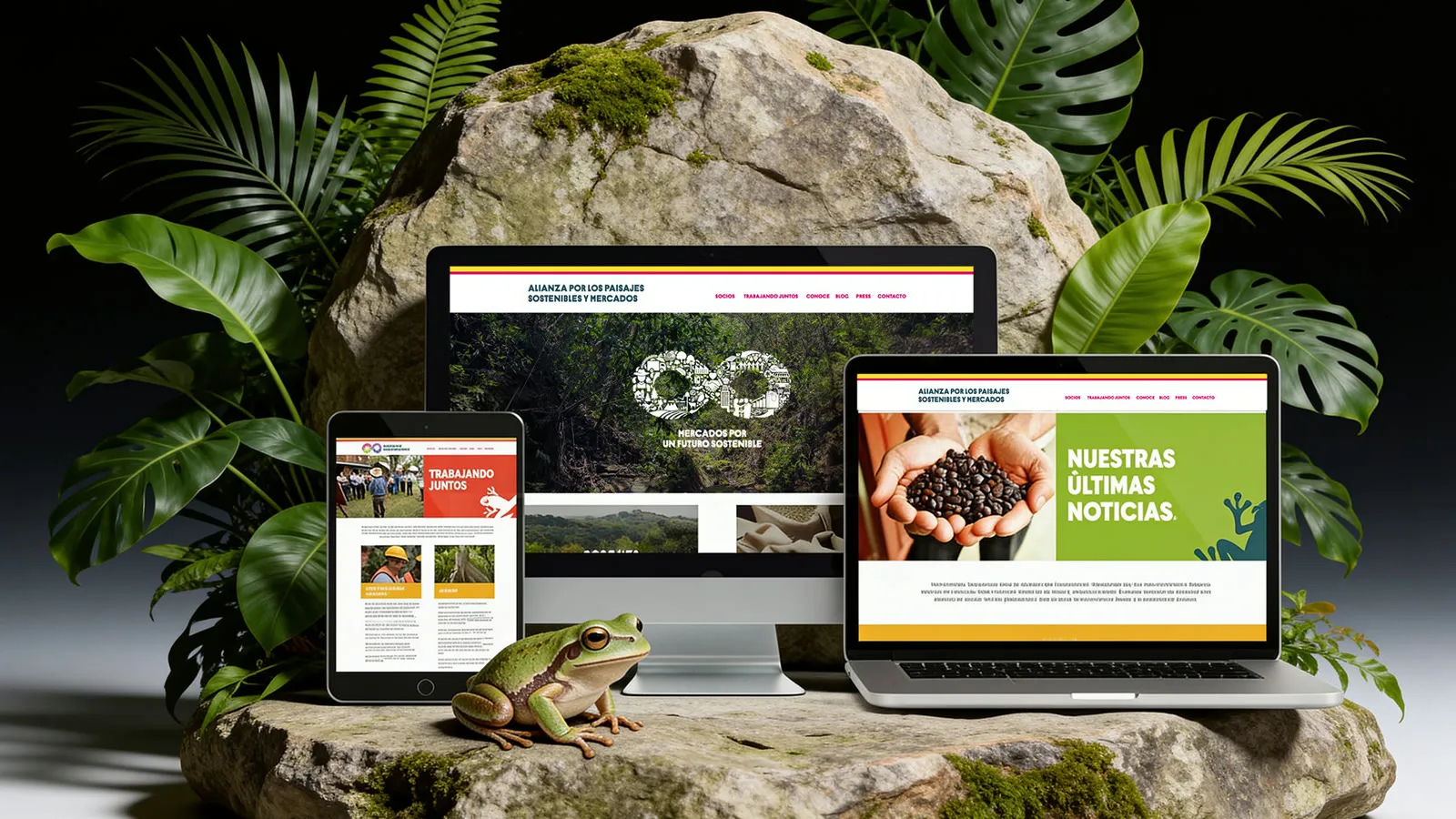 diseño web Rain Forest — proyecto AlmaBruta